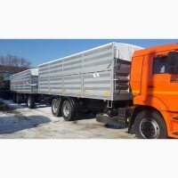 Продам новый бортовой автопоезд зерновоз Камаз